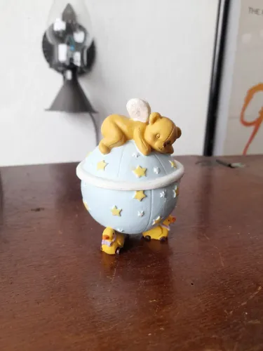 Bibelo urso em resina