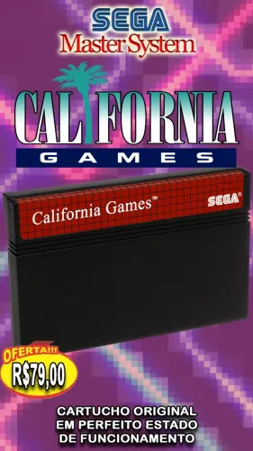Jogos de Verão (California Games) - Master System (Original e Testado!)