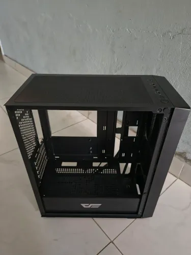 Gabinete Gamer Aigo Darkflash DK353 Mini, Mid-Tower, Lateral de Vidro, Preto, DK353MINI-BK