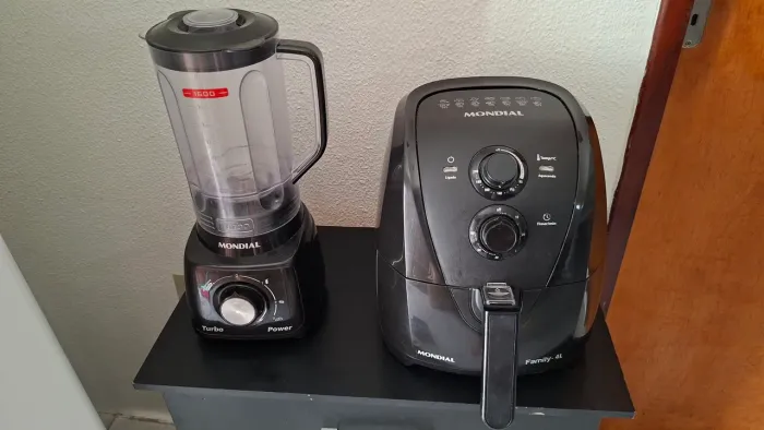 Airfryer + liquidificador + bancada 