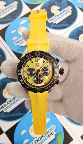 RELOGIO FORMULA 1 CHNOGRAPH AMARELO