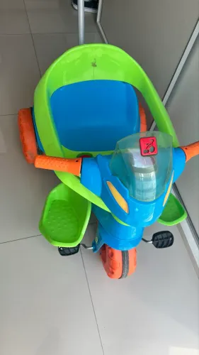 Triciclo - Velobaby G2 - Bandeirante - Passeio e Pedal - Masculino - Azul