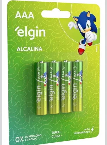Pilha alcalina Elgin palito