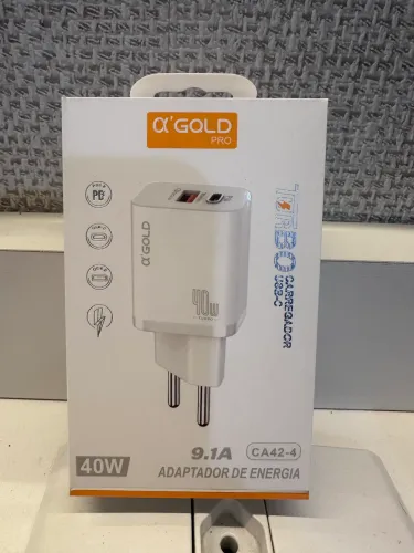 Fonte Carregador Turbo 40 W para iPhone 15 e 16