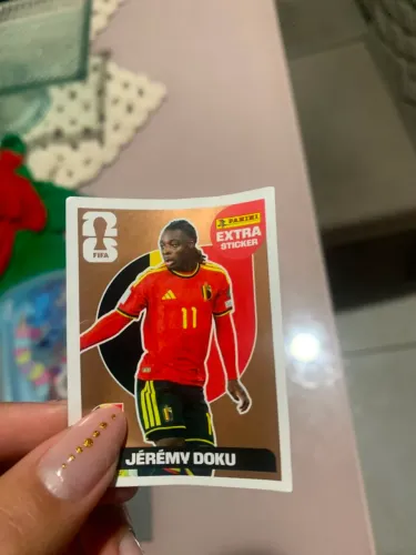 Figurinha Extra Sticker Bronze Jeremy Doku -Panini copa 2026