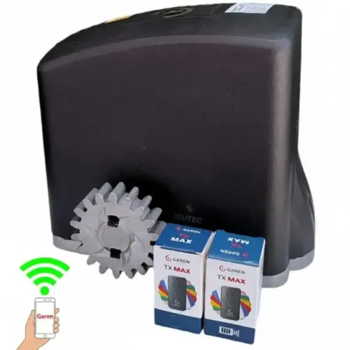 motor para portão garen kdz casa 10s + acessoriosa 02 controle.