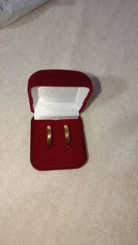 Alianças banhada ouro