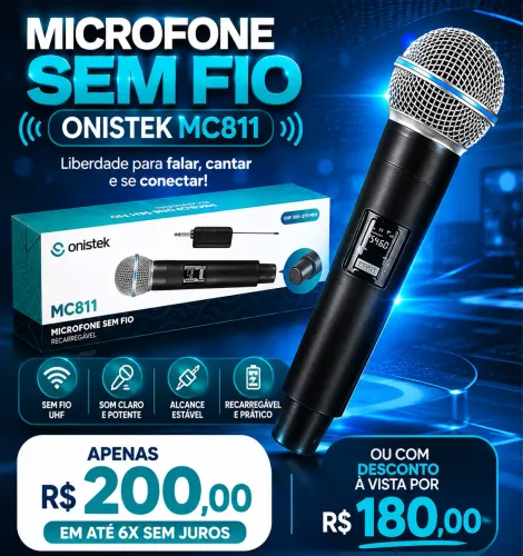 Microfone sem fio Onistek MC811