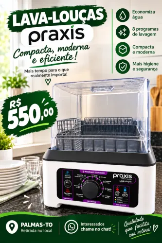 Lava-Louças Praxis Compacta Usada - R$ 550