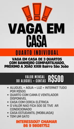 Aluguel de quarto estudantil