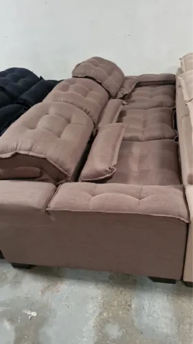 SOFÁ RETRÁTIL RECLINÁVEL DE LUXO+entrega grátis 