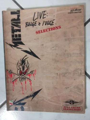 Songbook do Metallica Live Binge Purge Cherry Lane music 