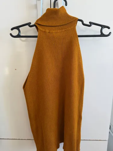 Blusa tecido canelado Zara