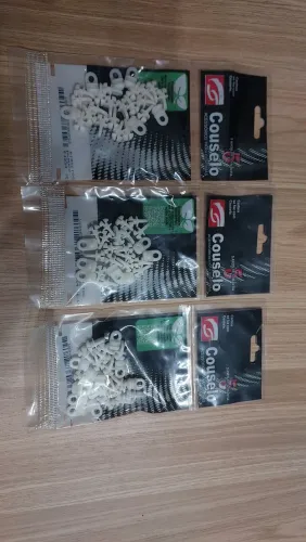 Kit com 75 deslizantes para cortina de trilho