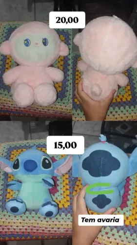 Pelúcias (Stitch com avaria na costura)