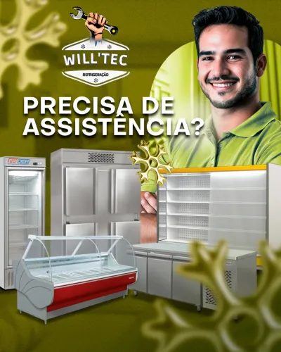 Manutenção de geladeira, freezer, expositora.