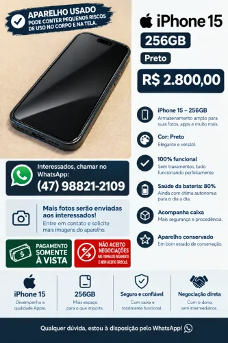 Vendo IPHONE 15