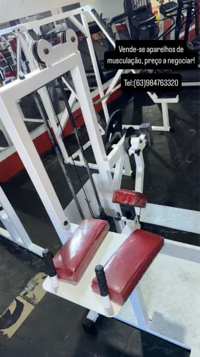 3 aparelhos de musculação profissionais, revisados, prontos para uso.