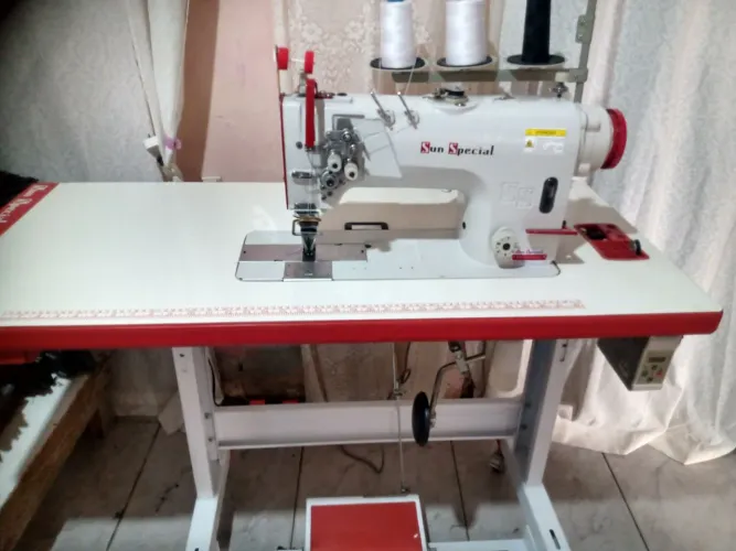 Reta industrial 2 agulhas barra fixa