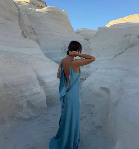 Vestido longo, elegante 