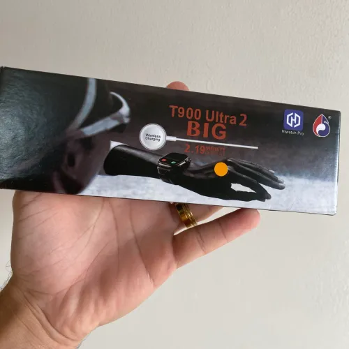 Smartwatch T900 Ultra 2 BIG - Tela 2.19" + Carregador Sem Fio (Lançamento / Novo)