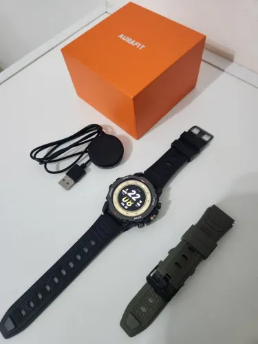 Relógio Smartwatch Aurafit Trek1 Com Gps À Prova D'água 5atm