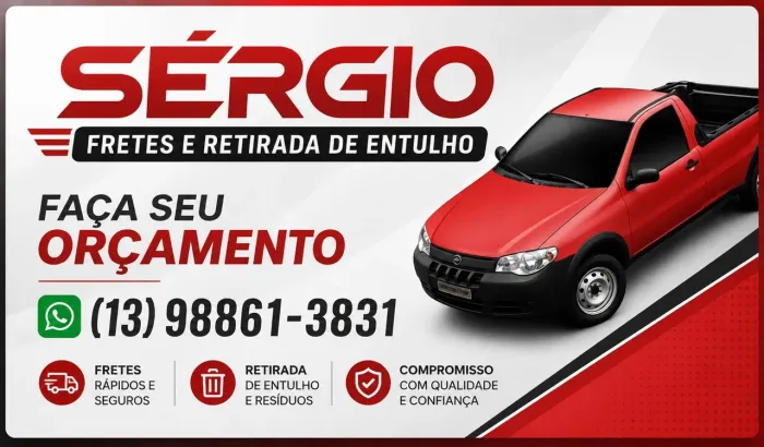 Pequenos frentes / retirada de entulhos