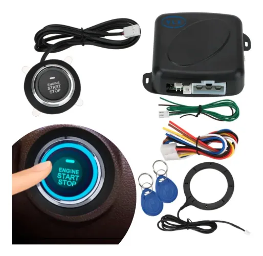 Kit Ignição Partida Motor Carro Botão Start Stop Universal