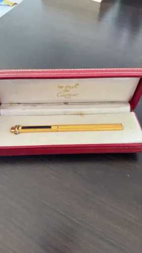 Caneta Cartier Fauntain Vintage Vendome Oval com Caixa
