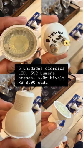 Lâmpadas dicróica led branca