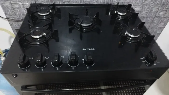Vendo fogão atlas Mônaco top Glass 5 bocas