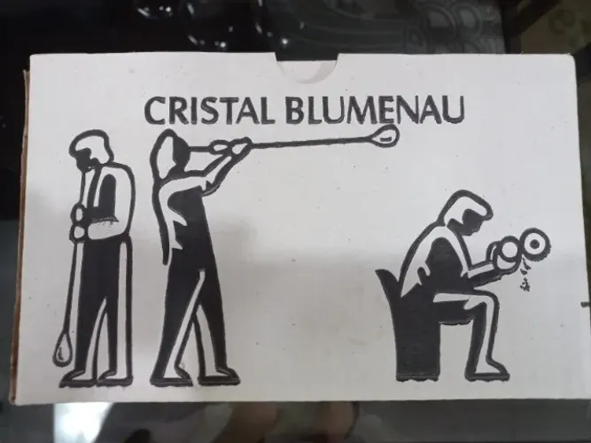 Vendo 14 copos whisky (marca CRISTAL BLUMENAU) de Santa Catarina  