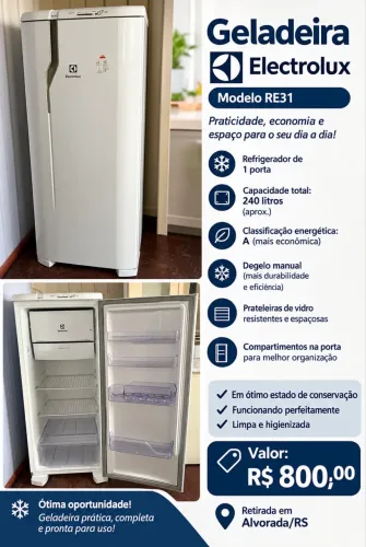 Geladeira a venda