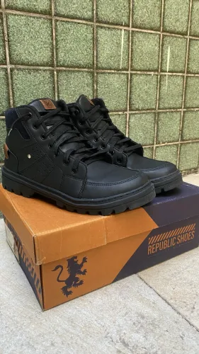 Coturno Masculino Republic Shoes Preto ? Seminovo, ótimo estado ? Nº 41