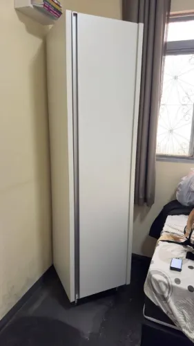 SAPATEIRA ALTA EM MDF BRANCO - 7 COMPARTIMENTOS