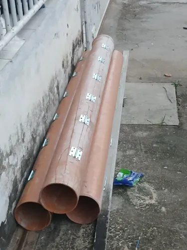 forma pra coluna de PVC para fazer concreto