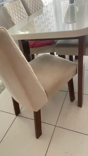 Mesa luxo 6 cadeiras