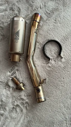 Link pipe + Ponteira Austin Race para ZX6R 636 2025 +