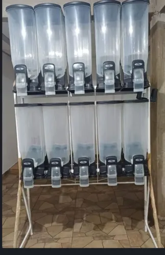 Dispenser de ração 40L para pet shop