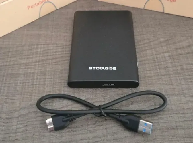 Disco rígido externo - USB 3.0 - 320 GB - HDD portátil - STOrAGbG - Novo