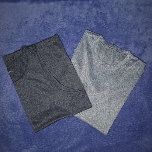 Kit 2 Camisas Esportivas (Manga Curta Gonew + Regata Body Work 