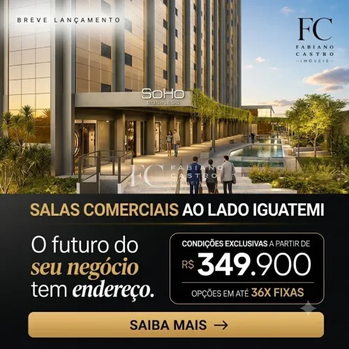 SOHO BUSINESS - Sala comercial à venda no bairro Complexo Multifuncional Carareto - São Jo