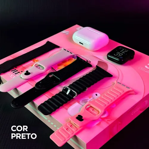 Smartwatch X33 Mini Kit 5 Pulseiras+Fone Bluetooth