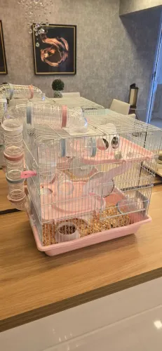Gaiola Hamster Safari cor Rosa