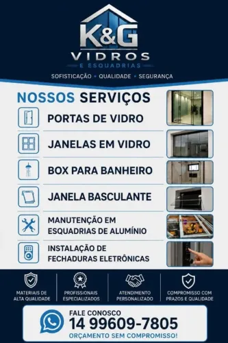 Portas e Janelas Blindex Sob Medida com Instalação m²