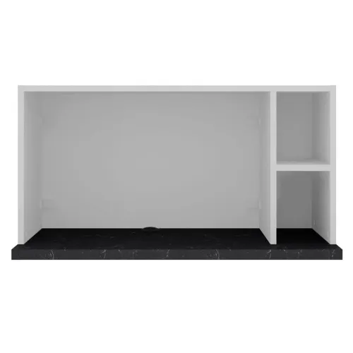 Armário para Microondas com Nicho - 42,5x80,1x45,6cm - Branco