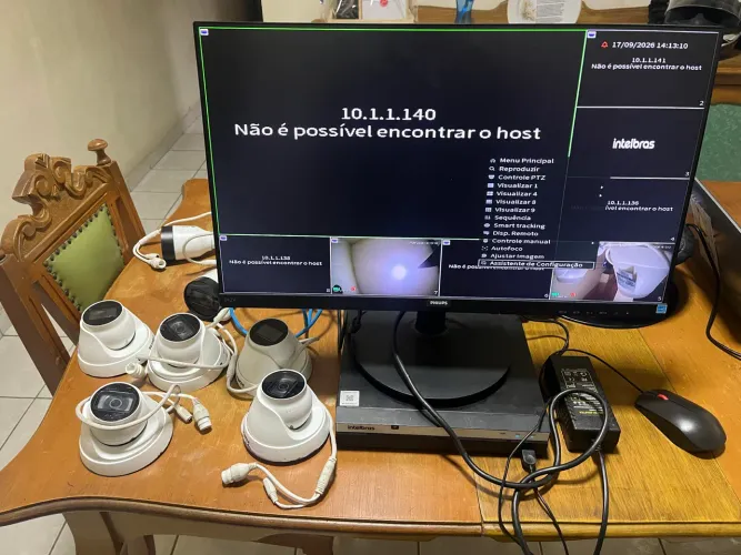NVR Intelbras 3308-P / 8 cameras Intelbras