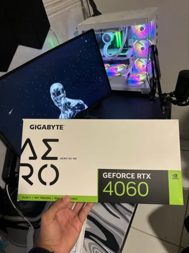 Placa de Vídeo Gigabyte RTX 4060 AERO OC 8GB GDDR6