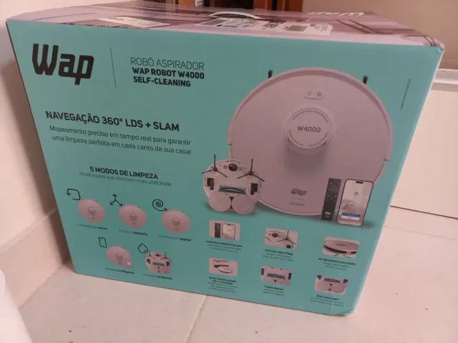 Robô Aspirador W4000 - Passa Pano e Autolimpante
