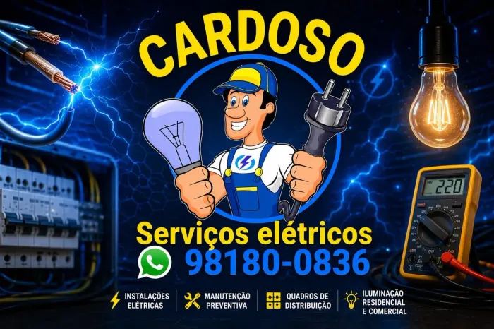 Eletricista disponível 24hs